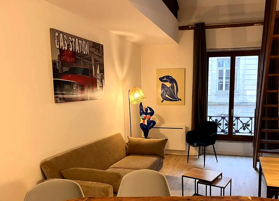 Lyon - Studio de 46m² meublé - Fibre & Parking